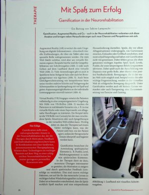 Vorschauseite 1: Mit Spaß zum Erfolg Gamification in der Neurorehabilitation