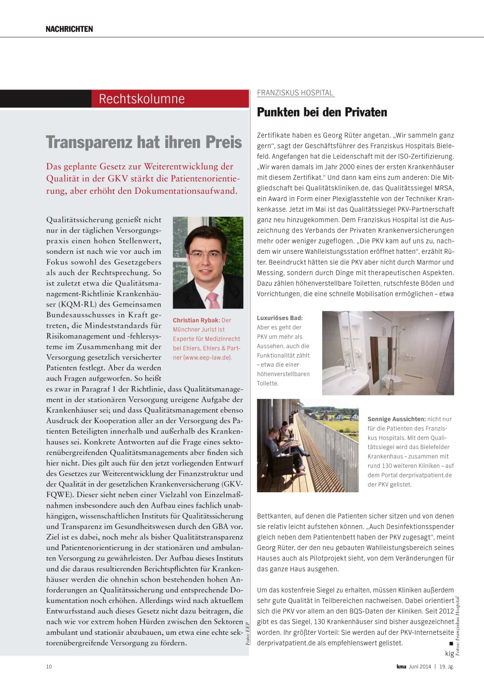 Vorschauseite 1: Punkten bei den Privaten