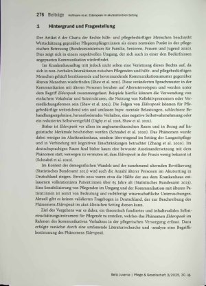 Vorschauseite 2: Eiderspeak im akutstationären Setting (EldAS) Entwicklung und Inhaltsvalidierung eines Fragebogens zur Erfassung von Eiderspeak im akutstationären Setting