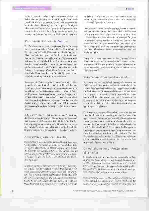 Vorschauseite 3: Cafeteria von Patienten für Patienten