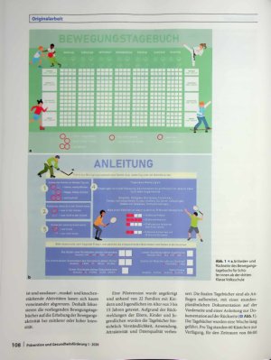 Vorschauseite 2: Bewegungstagebücher zur Messung der Bewegungsaktivität für Kinder und Jugendliche