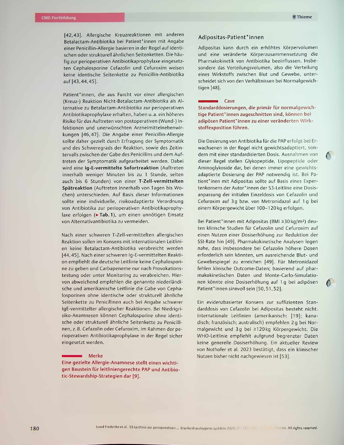 Vorschauseite 6: S3-Leitlinie zur perioperativen und periinterventionellen Prophylaxe (PAP)