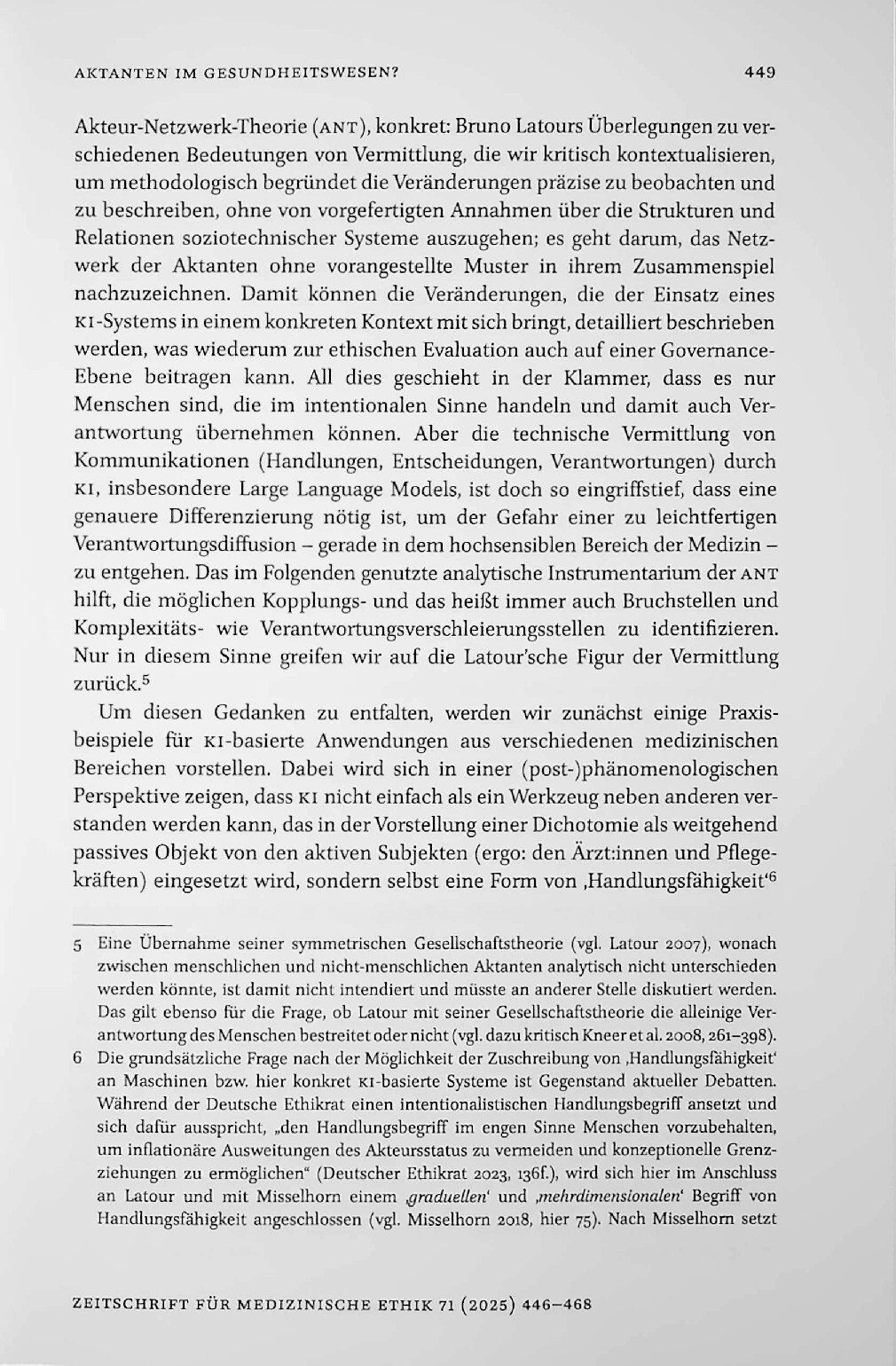 Vorschauseite 4: Aktanten im Gesundheitswesen? KI-Systeme aus der Perspektive technischer Vermittlung