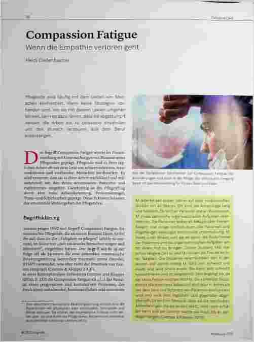 Vorschauseite 1: Compassion Fatigue: Wenn die Empathie verloren geht