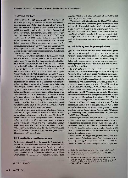 Vorschauseite 5: Die unvollendete BetrVG-Novelle — neue Wahlen nach halb-altem Recht