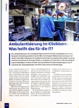 Vorschauseite 1: Ambulantisierung im Klinikbereich: Was heißt das für die IT?