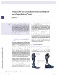 Vorschauseite 1: Orthesen für die untere Extremität neurologisch betroffener Patient*innen