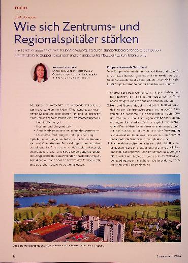Vorschauseite 1: Wie sich Zentrumsund RegionaLspitäLer stärken