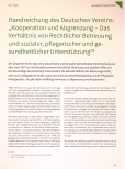 Vorschauseite 1: Handreichung des Deutschen Vereins: „Kooperation und Abgrenzung - Das Verhältnis von Rechtlicher Betreuung und sozialer, pflegerischer und gesundheitlicher Unterstützung“