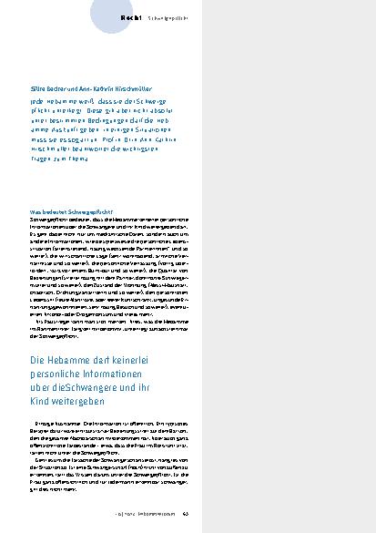 Vorschauseite 2: Schweigen ist Gold