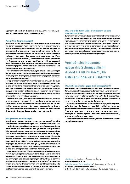 Vorschauseite 5: Schweigen ist Gold