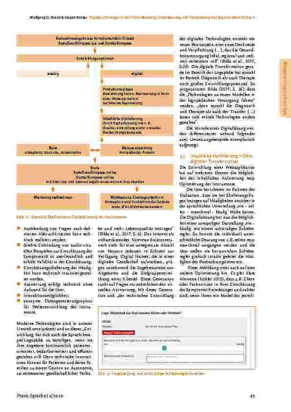 Vorschauseite 3: Digitale Lösungen in der Früherkennung, Ersterfassung und Erstberatung bei beginnendem Stottern.