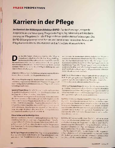 Vorschauseite 1: Karriere in der Pflege