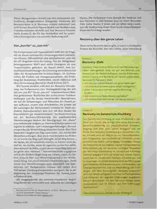Vorschauseite 3: Recovery - Gemeinsam Genesung gestalten