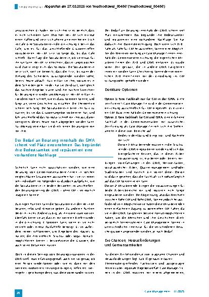 Vorschauseite 3: Implementierung von Case Management in der Gemeinwesenarbeit