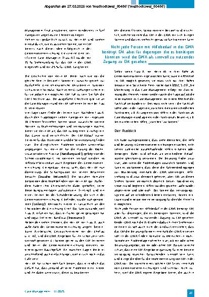 Vorschauseite 6: Implementierung von Case Management in der Gemeinwesenarbeit