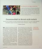Vorschauseite 1: Zusammenhalt ist derzeit nicht einfach.