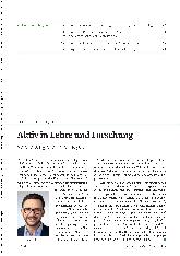 Vorschauseite 1: Aktiv in Lehre und Forschung. Gemeinsam stark.