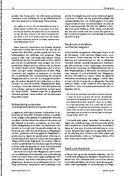 Vorschauseite 4: Pflegeprozessbezogene Kompetenzen in der Praxis anbahnen!? Herausforderungen und Anregungen für die Praxisanleitung