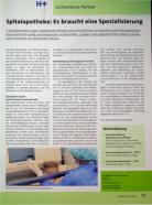 Vorschauseite 1: Spitalapotheke: Es braucht eine Spezialisierung