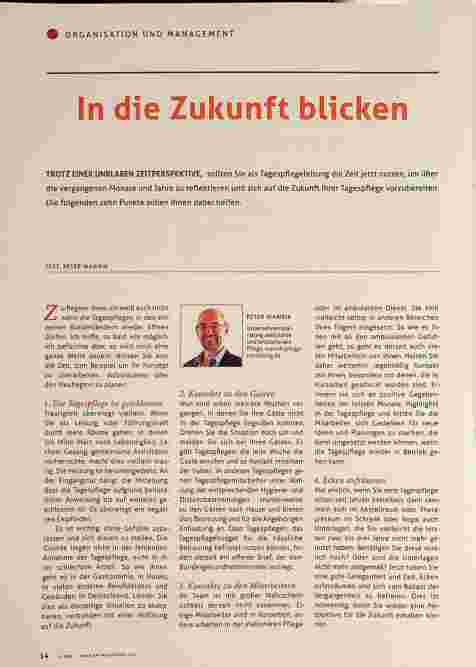 Vorschauseite 1: In die Zukunft blicken