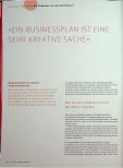Vorschauseite 1: "EIN BUSINESSPLAN IST EINE SEHR KREATIVE SACHE"