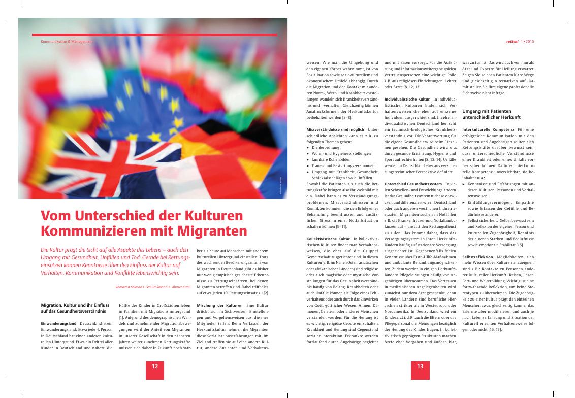 Vorschauseite 1: Vom Unterschied der Kulturen Kommunizieren mit Migranten