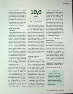 Vorschauseite 4: Nüchterne Politik für ein trinkfreudiges Land