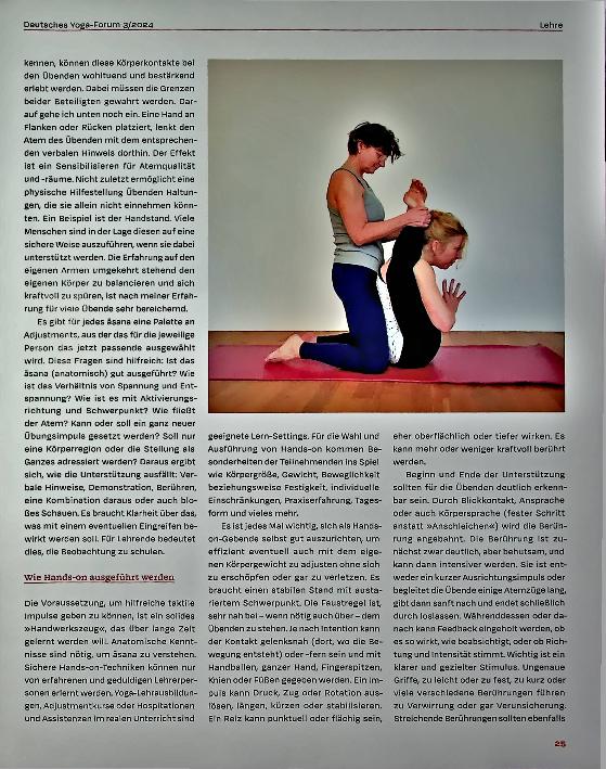 Vorschauseite 2: Tool und Skill im Yoga-Unterricht