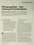 Vorschauseite 1: Übergangspflege - neue Leistung der Krankenhäuser