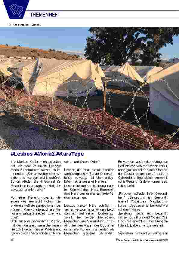 Vorschauseite 1: #Lesbos #Moria #KaraTepe