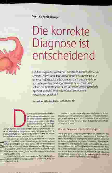 Vorschauseite 2: Genitale Fehlbildungen Die korrekte Diagnose ist entscheidend