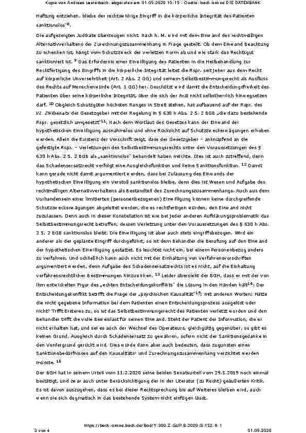 Vorschauseite 3: Unbeachtlichkeit der hypothetischen Einwilligung aufgrund von Schutzzweckerwägungen