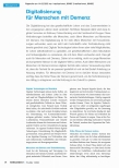 Vorschauseite 1: Digitalisierung für Menschen mit Demenz