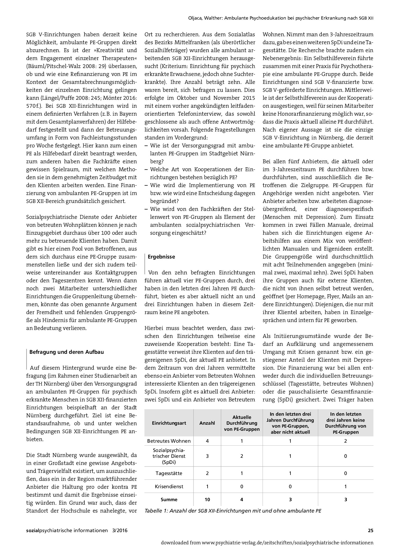Vorschauseite 2: Ambulante Psychoedukation bei psychischer Erkrankung nach SGB XII
