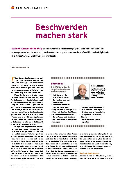 Vorschauseite 1: Beschwerden machen stark