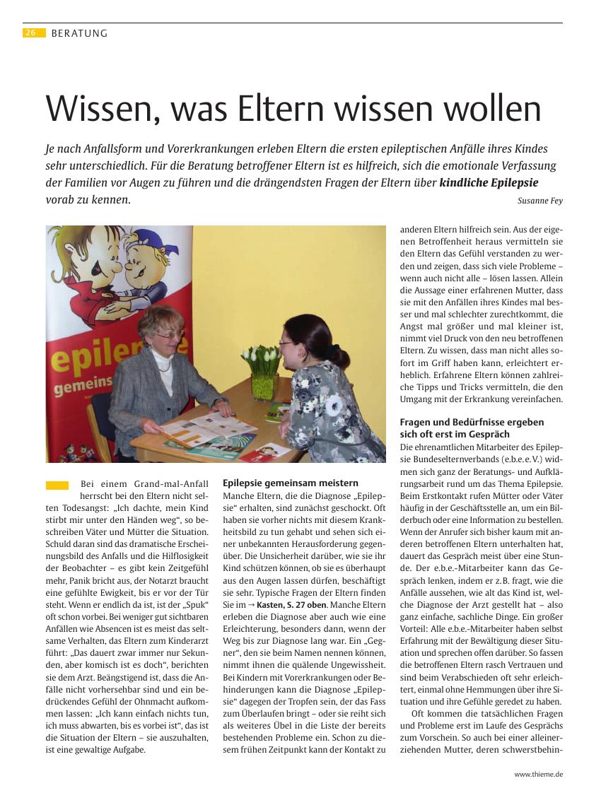 Vorschauseite 1: Wissen, was Eltern wissen wollen