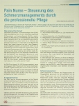 Vorschauseite 1: Pain Nurse - Steuerung des Schmerzmanagements durch die professionelle Pflege