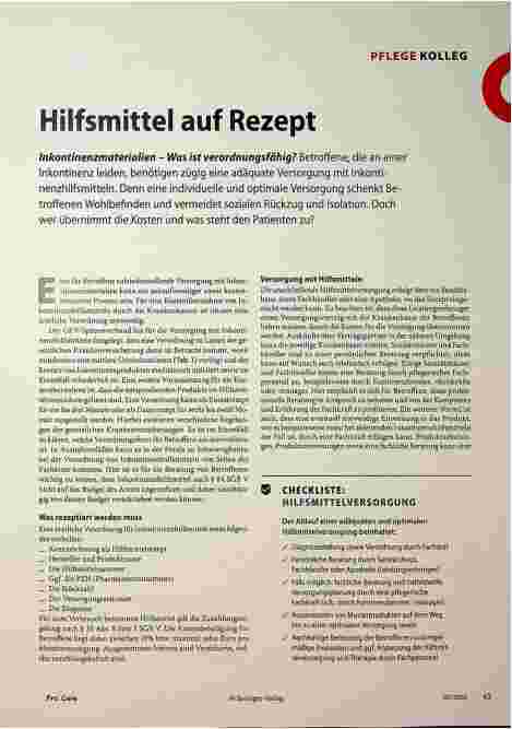 Vorschauseite 1: Hilfsmittel auf Rezept