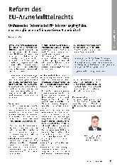 Vorschauseite 1: Reform des EU-Arzneimittelrechts