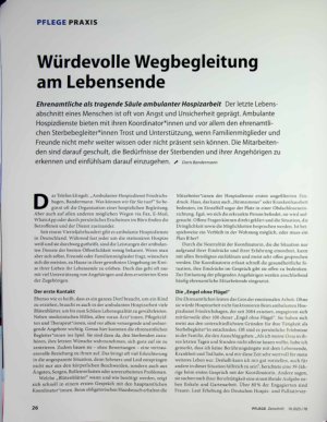 Vorschauseite 1: Würdevolle Wegbegleitung am Lebensende