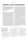 Vorschauseite 1: Empathie ist nicht Betroffenheit