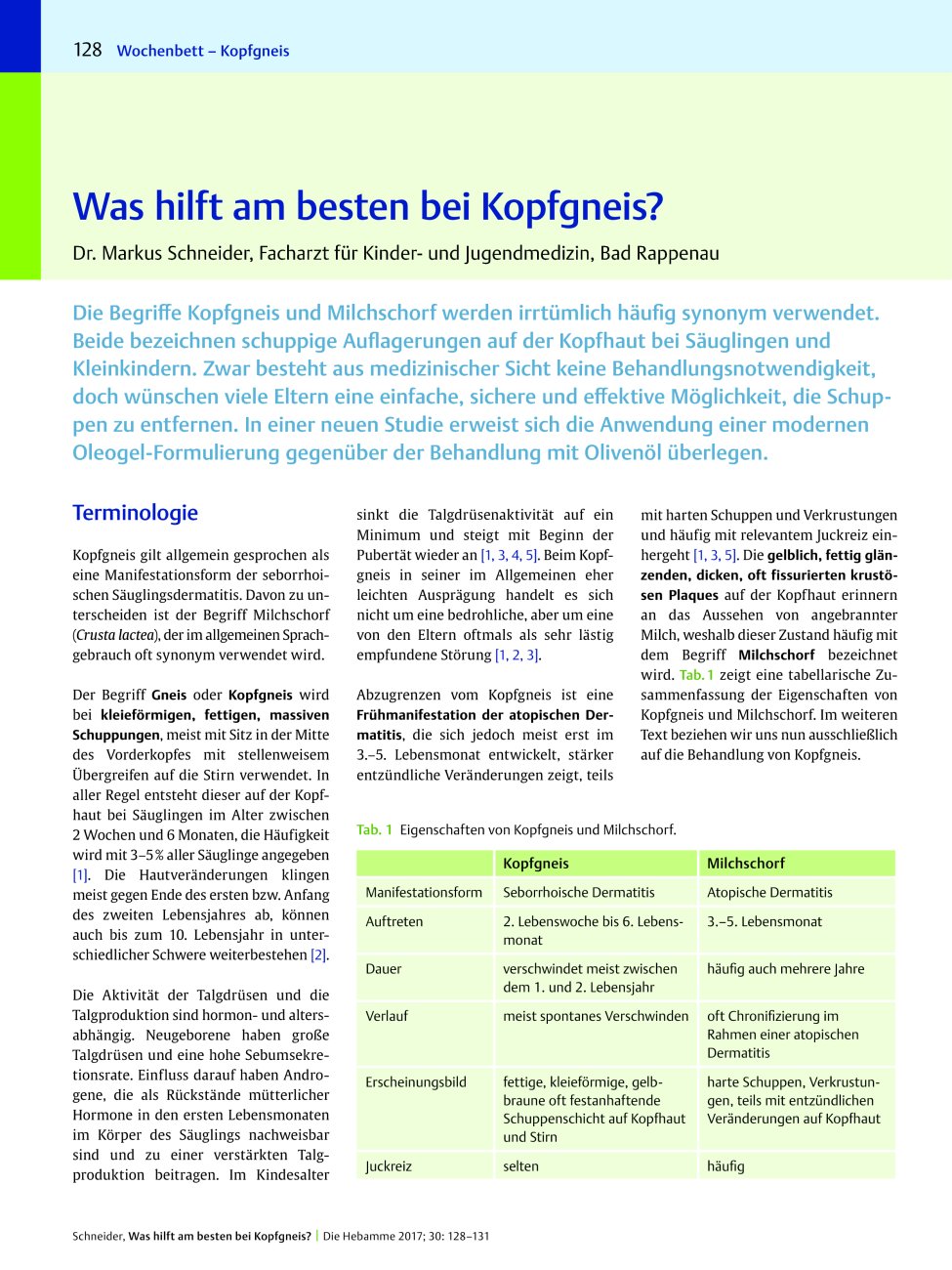 Vorschauseite 1: Was hilft am besten bei Kopfgneis?