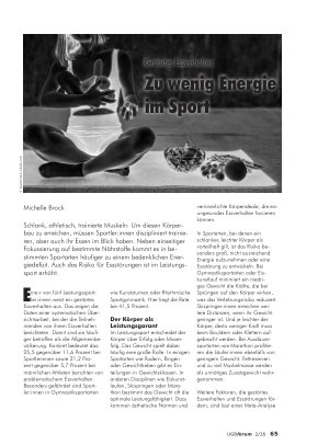 Vorschauseite 1: gestörtes Essverhalten Zu wenig Energie im Sport
