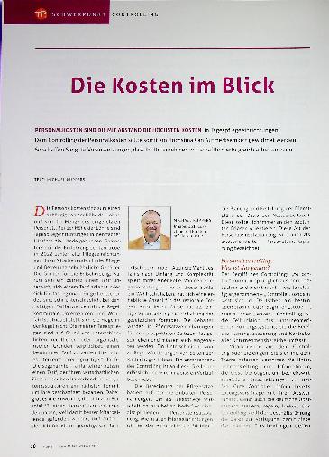 Vorschauseite 1: Die Kosten im Blick