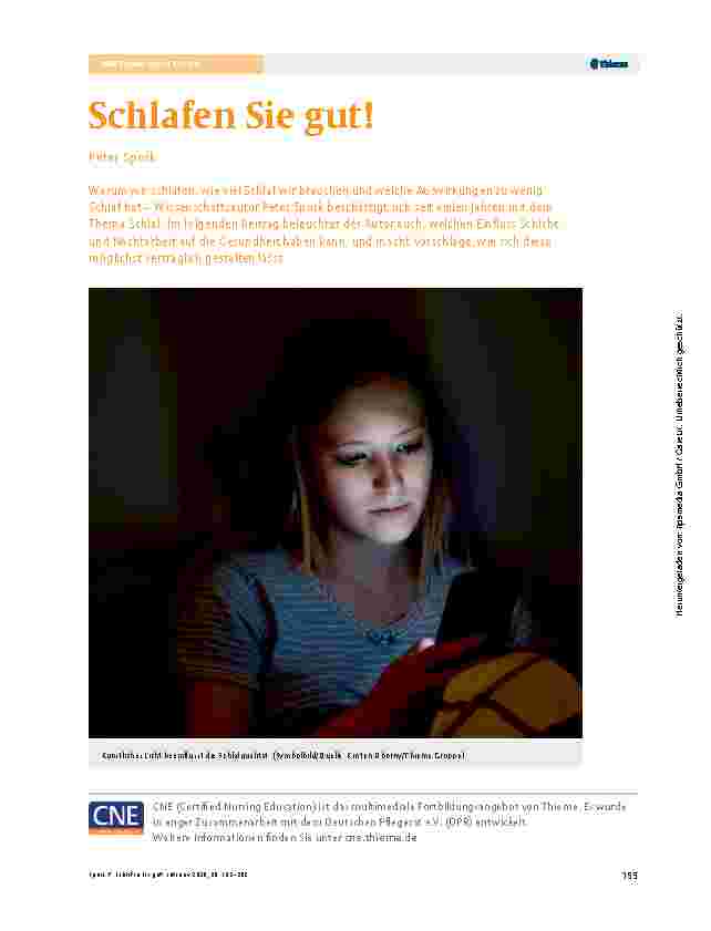 Vorschauseite 1: Schlafen Sie gut!