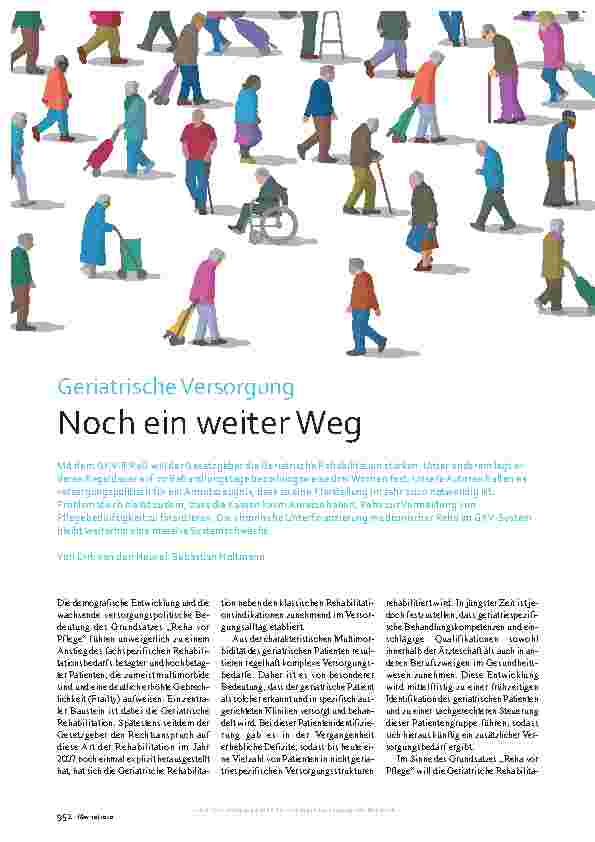 Vorschauseite 1: Geriatrische Versorgung: Noch ein weiter Weg