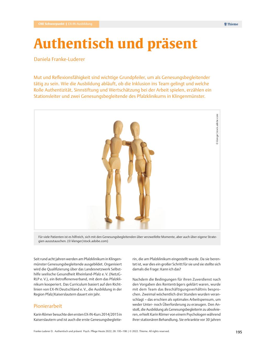 Vorschauseite 1: Authentisch und präsent
