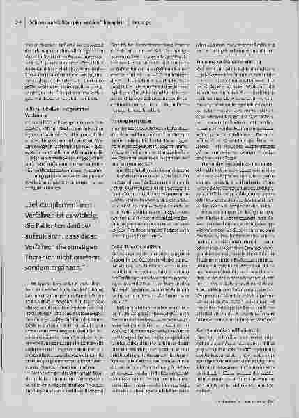 Vorschauseite 3: Autonomie fördern: Komplementäre Methoden für Krebspatienten