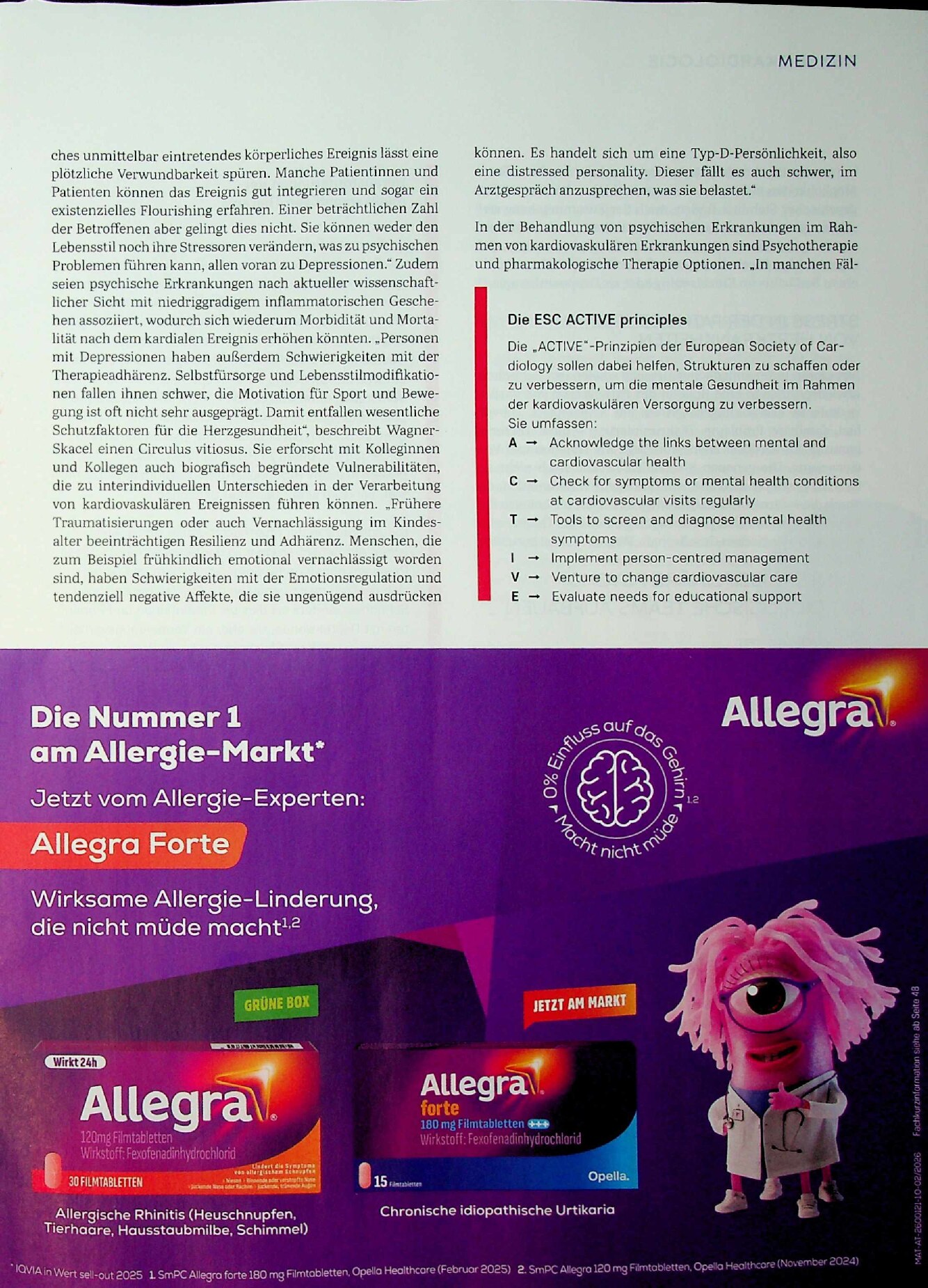 Vorschauseite 2: Psychokardiologie: Mehr Awareness nötig